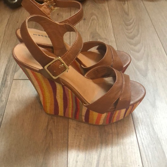 Sold Madden Girl colorful wedges - Picture 3 of 5